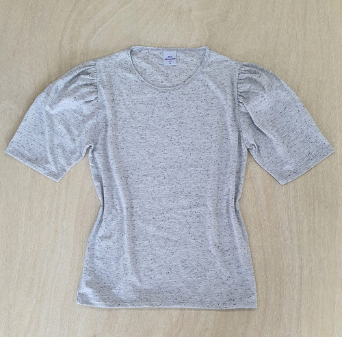 Blusinha Princesa Feminina Malha Botonê Manga Bufante Pregas