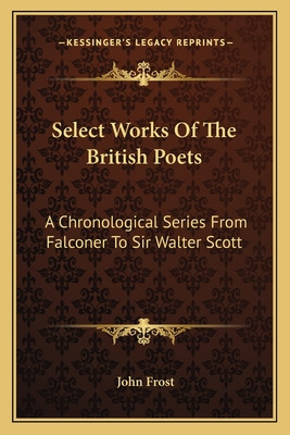 Libro Select Works Of The British Poets: A Chronological ...