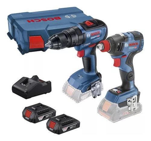 Combo Taladro Percutor Gsb 18v-50- Llave Impact Gdx 18v-200
