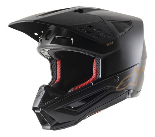 Capacete Motocross Alpinestars Sm5 Solid Off Road Veloterra Cor Preto Tamanho do capacete 60