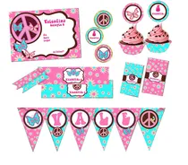 Comprar Kit Imprimible Candy Bar Hippie Chic Con Textos Editables!!