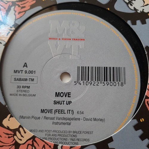 Vinilo Move Shut Up Speak Up Pique Vandepapeliere M&vt E1