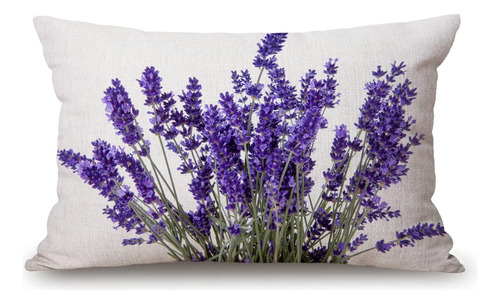 Fundas De Almohada De Granja Con Flores De Lavanda Solekla D