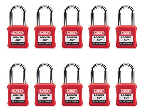 Holulo Lockout Tagout Locks, Candado De Seguridad, 10 Pcs R