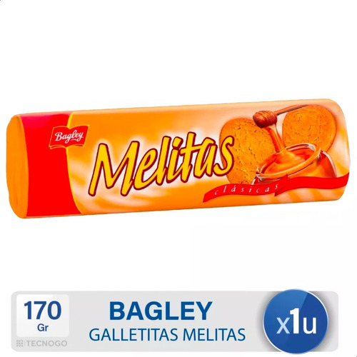 Galletitas Melitas Clasicas Miel Bagley - Mejor Precio