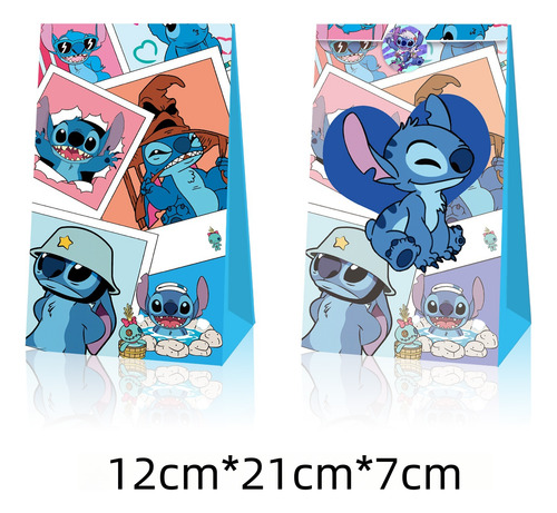 Bolsa Dulcera De Stitch Para Fiestas Infantiles 12pz