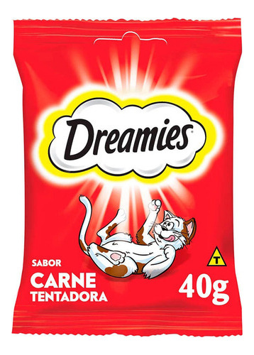 Petisco Dreamies Carne 40g Gatos Adultos Nuggets