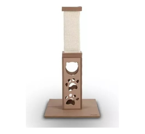 Rascador Torre Tubo 80 Cms Para Gato Con Forma Y Diseño 