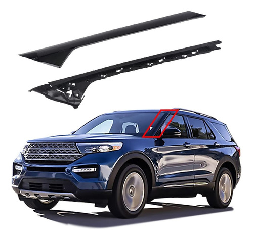 Base Y Moldura Parabrisas Ford Explorer 2011 - 2019 Piloto