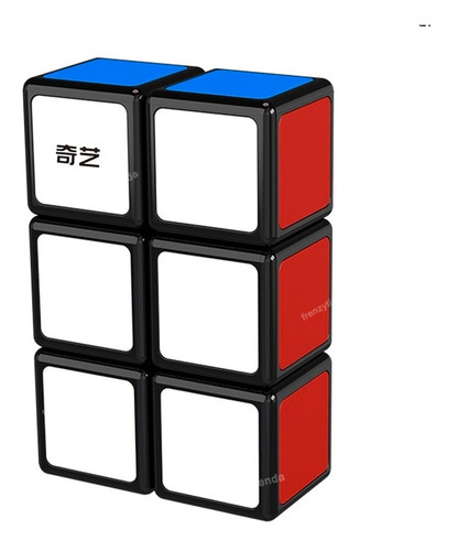 Imagen 3 de 3 de Cubo Rubik Qiyi 1x2x3 Warrior S Stickerless Cubo Magico