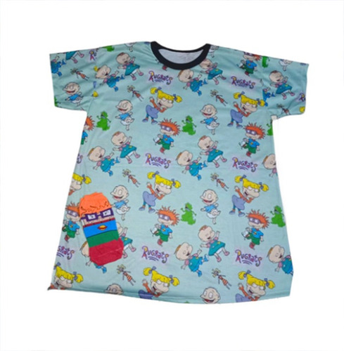 Remera Personajes + Medias Soquetes Algodon Premium