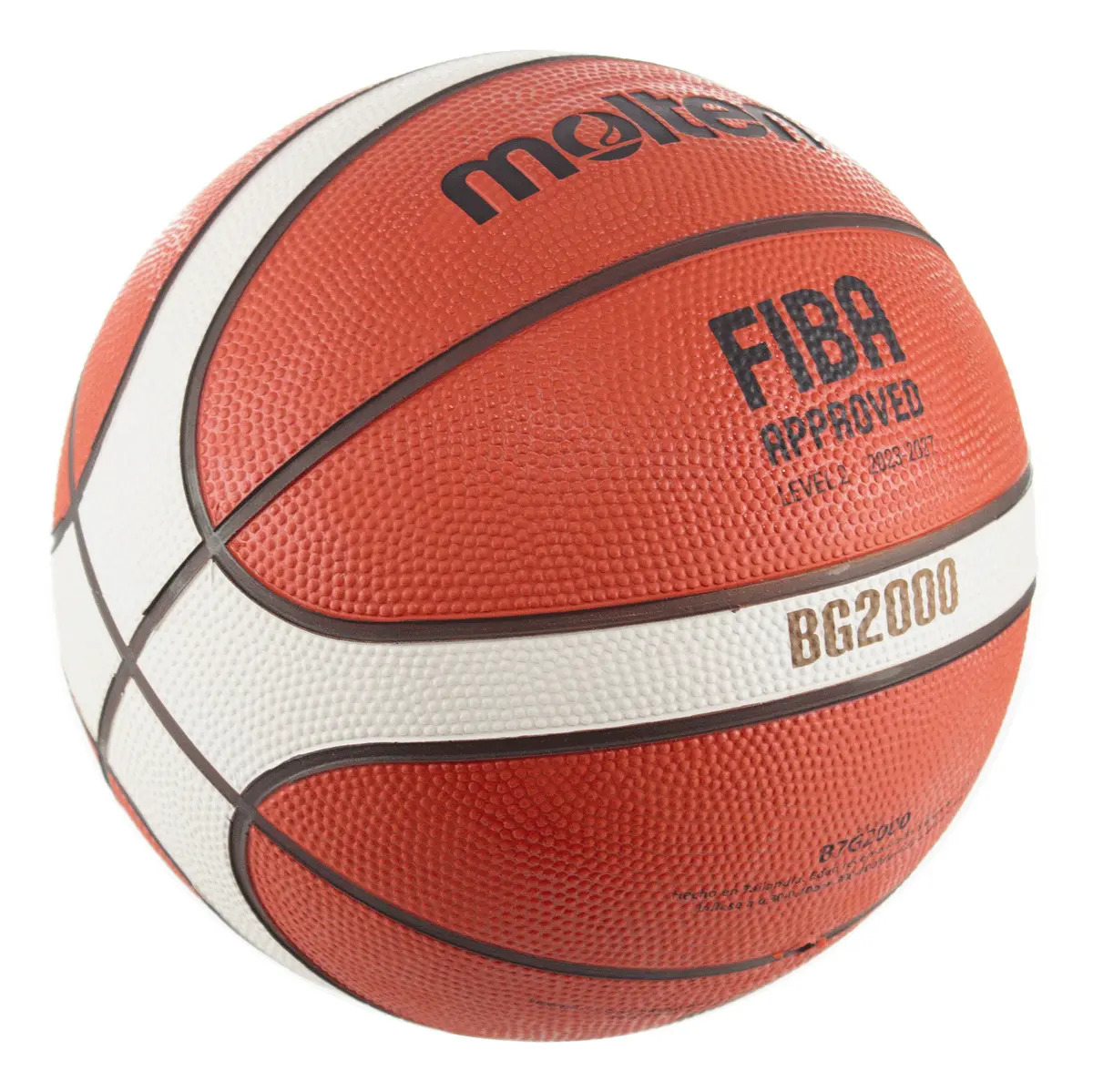 Balón Basquetbol Molten B7g2000 Hule Naranja Moldeado No. 7