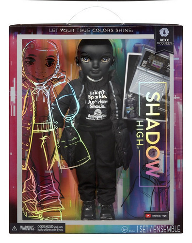 Muñeca Rainbow High Shadow High Serie 2 Rexx Mcqueen