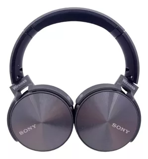 Audifonos Inalambricos Sony Diadema Bluetooth Extra Bass Color Gris Luz Azul