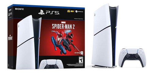 Sony PlayStation 5 Slim 1TB Spiderman 2 Color Blanco DIGITAL