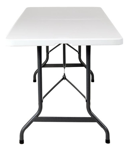 Paquete De 2 Mesas Plegables Portafolio De Plástico 1.80 Blanco