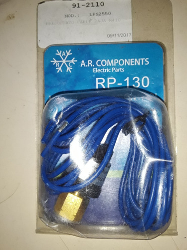 Presostato De Alta Y Baja Presión R410 Tipo Cable