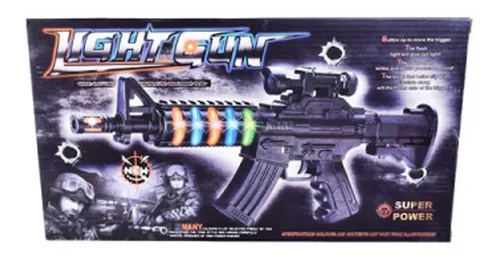 Juego De Armas Metralleta Con Luz Y Sonido Light Gun