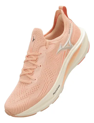 Tênis Mizuno Sunrise Esportivo Corrida Caminhada Original Rosa Liso 38