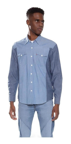 camisa jeans levis masculina