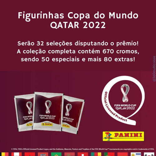 Kit Álbum Da Copa 2022 Qatar + 50 Figurinha Qatar Envio Hoje | MercadoLivre