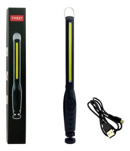 Linterna Led Cob Recargable Con Iman Y Dimer