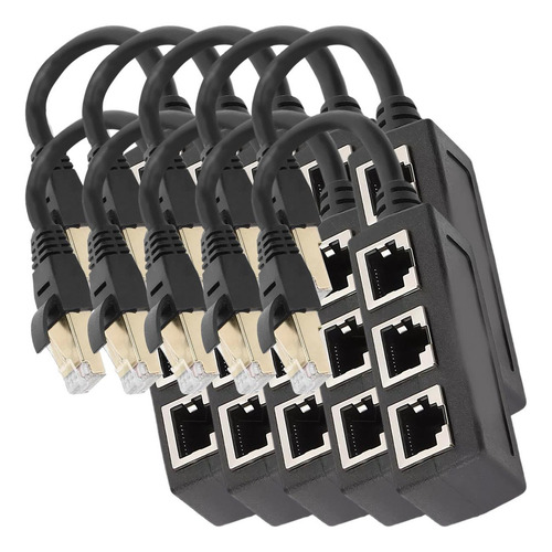 Adaptador De Red Multipuerto, Mxndv-006, 10pzas, Divisor Rj4