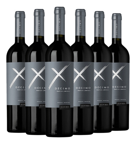 Vino Decimo Petit Verdot Caja X 6 X 750ml.