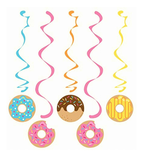 Creative Converting Donut Party Dizzy Danglers, Multisizes,