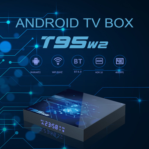 Caja De Tv T95w2 De 36 G: Wifi 4k/5 G, Decodificación Av1, C