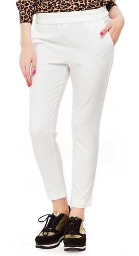 Pantalon Boho Blanco Crepé Mujer Yagmour Nuevo Liquido