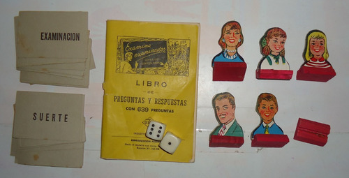 Juego Mesa Antiguo Años 60 Examina Examinador Completo (Usado)
