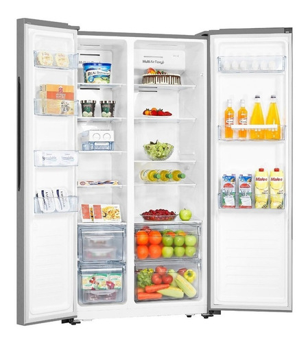 Heladera no frost Philco 94PHSB555XT plateada con freezer 555L 220V
