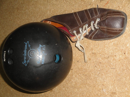 Pelota De Bowling Con Bolso, Funda Y Zapatos Talla 41.