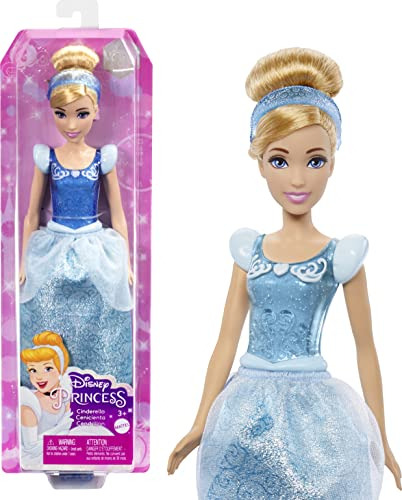 Mattel Disney Princess Dolls,cinderella Posable Muñeca De Mo