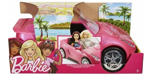 Coche Rosa Envío rápido Juguete Vehículo Para La Muñeca Barbie DVX59 Glam Convertible Deportes 