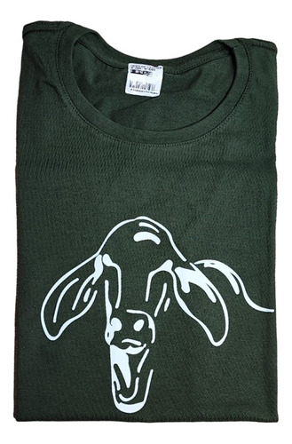Camiseta Estampada Silueta Vaca / Ganado / Brahman 