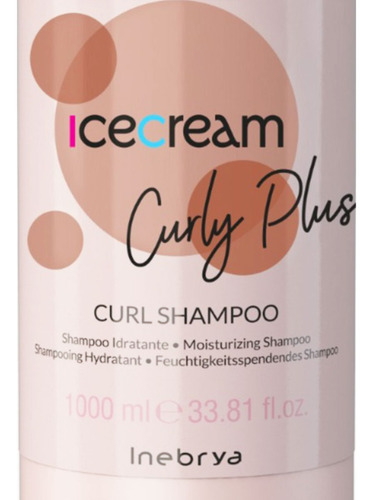 Shampoo Inebrya Ice Cream Curl Hidratante Cabello Rizado