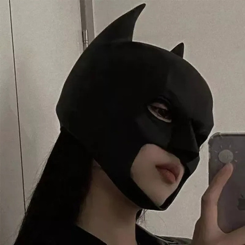 Fwefww Adecuado Para La Máscara De Látex De Batman De Vacaciones