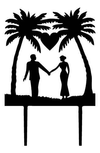 Cake Topper Adorno Torta - Pareja Vacaciones 2