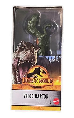 Velociraptor Verde Y Cafe Jurassic World Dominion 6 Pulgadas