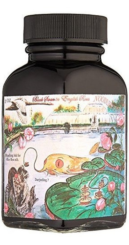 Noodlers Tinta 3oz Black Swan En Roses Inglés.