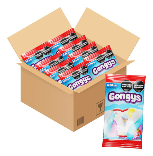 Gongys Malvaviscos X 12 Paq De 28 Gramos Marshmallow