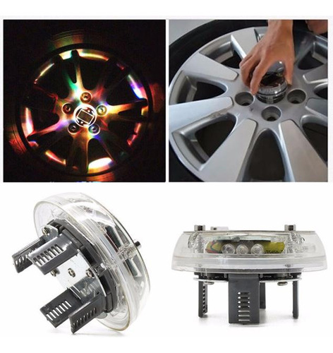 Luz Led De 4 Modos Y 12 Led Para Automóvil, Energía Solar, V