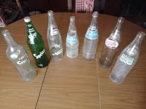 Comprar Coleccion 7 Botellas Antiguas De Gaseosas Crush Fanta Etc.