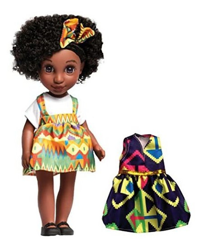Muñeca Africana Y Accesorios De Naima Dolls, Aissa Black Fas