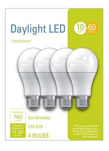 Focos Led - Ge Led Light Bulbs, A19 General Purpose (60 Watt