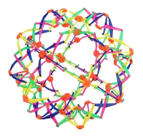 Bola Maluca Divertida Expansível Abre E Fecha  Ao Lançar 
