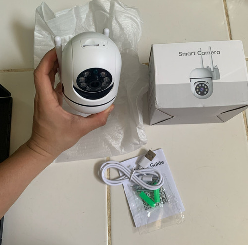 Kit 3 Camaras Vigilancia, Microfono Altavoz,1080p, Nocturna Blanco