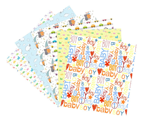 6 Cortes Quilting Patchwork 20x20 Retazos Tela Infantil Bb